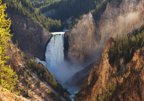 lower falls of the yellowstone